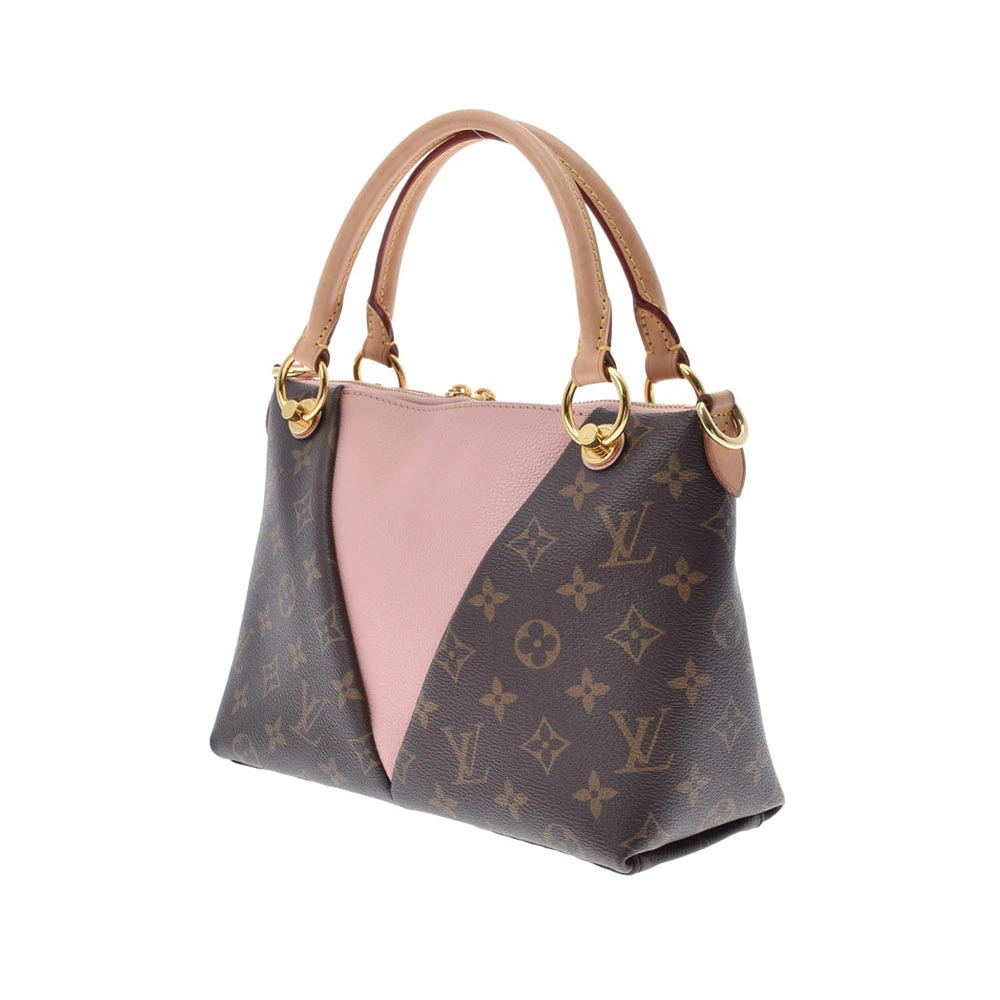 Louis Vuitton Pink Poudre Rose Bag Monogram Handbag V Tote Leather